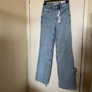 SUBDUED HIGH RISE  STRAIGHT FULL LENGTH LIGHT JEANS SIZE 0/2 (23) MADE IN TURKEY